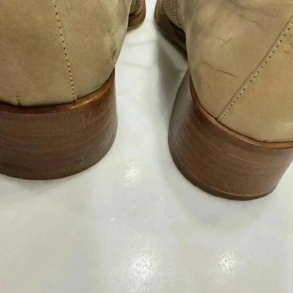 Via spiga womens tweed & suede khaki & tan oxfords size 8.5 - Picture 5 of 11